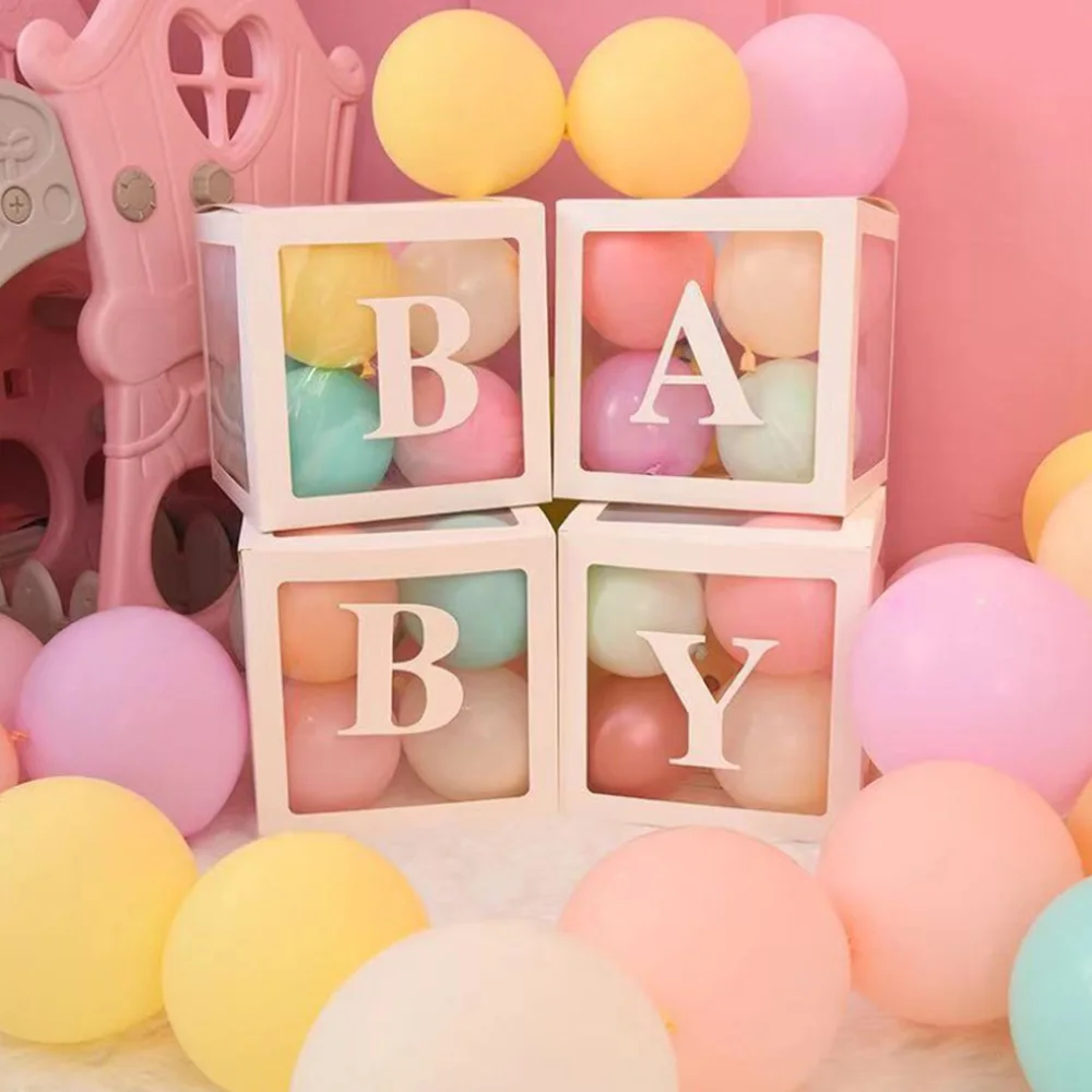 4 шт./компл. прозрачная коробка с надписью Baby Love | Игрушки и хобби