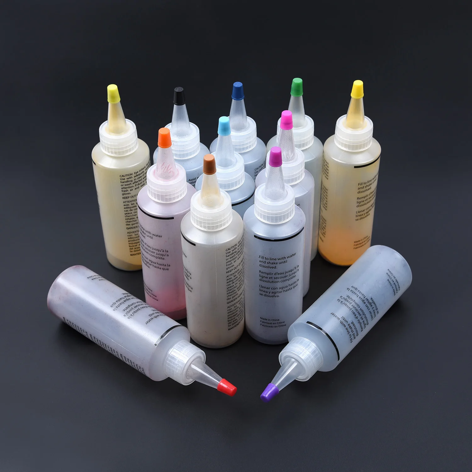 

12pcs High Quality Tulip One Step Tie Dye Kit Vibrant Fabric Textile Permanent Paint Colors for solo projects and family fun