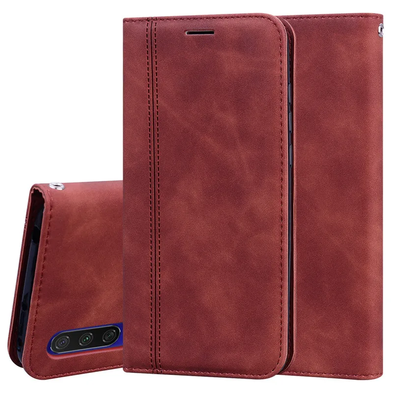 xiaomi leather case cho xiaomi mi 9 lite Bao da Flip Book Wallet Stand Case trên cho xiaomi mi 9 lite / mi 9 light 9lite 9light Coque Cover xiaomi leather case custom