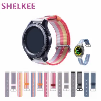 

SHELKEE Replacement wristband smart watch band for Samsung gear S3 watch band Galaxy Watch wristband woven nylon strap