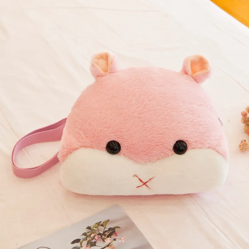 Мягкий рюкзак 3 в 1 сумка + грелка для рук подушка плюшевый мягкий хомяк игрушка