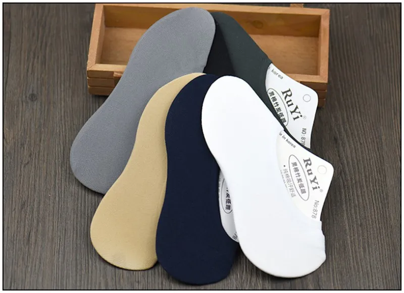 5Pairs/lot=10pieces Velvet Invisible Man Boat Socks Casual Solid Color Silicone Mesh Breathable Socks Summer Male