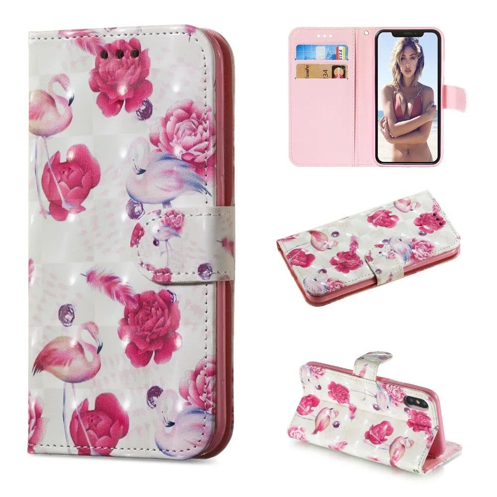 Чехол для телефона для iPhone 6, 6s, 7, 8 Plus, чехол из искусственной кожи с магнитной подставкой и бумажником, чехол s для iPhone X, XS, MAX, XR, 5, 5S, SE, задняя крышка, чехол