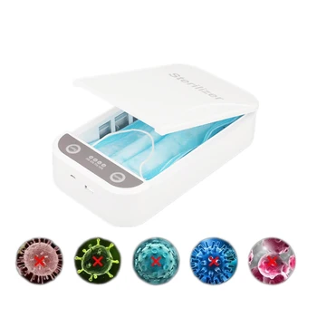 

New 5V UV Sterilizer Box Jewelry Phones Cleaner Personal Sanitizer Disinfection Cabinet With Aroma Esterilizador For Mask
