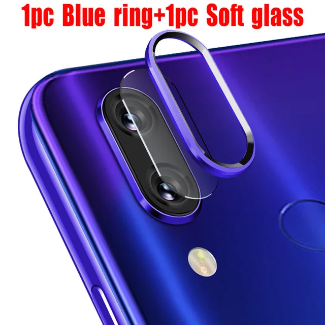 Blue Ring Glass Закаленное стекло для Xiaomi Redmi Note 8 Pro 8T K20 чехол для Redmi Note 8 Защитное стекло для объектива камеры защитное кольцо Крышка - Цвет: Blue Ring Glass