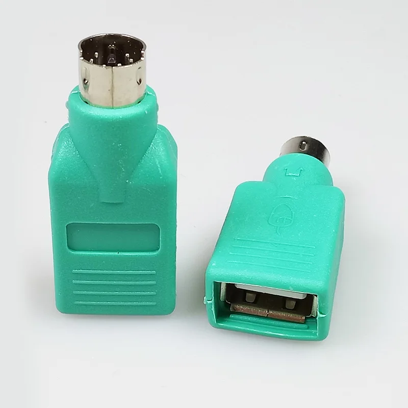 100 шт./лот USB гнездо до 6 контактов Mini DIN штекер PS2 адаптер клавиатура мышь