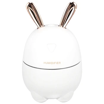 

Ultrasonic Air Humidifier Aroma Essential Oil Diffuser With Led Night Light For Home Car Usb Fogger Mist Maker 300Ml(White)