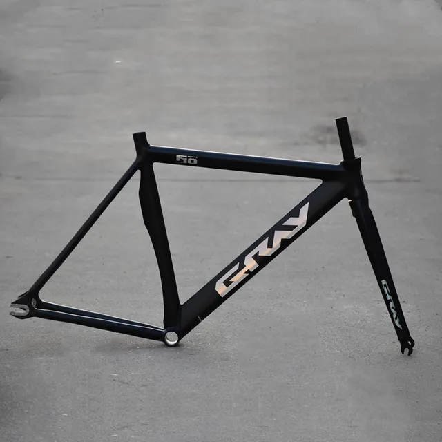 GRAY F10 Fixed Gear Frame 700C Aluminum Single Speed Racing Bike Frames 52cm 55cm High Quality