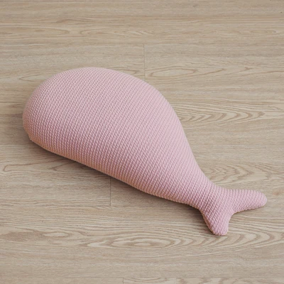 pink 51x23cm 51x23/42x33 см, вязаная подушка в форме Кита/кролика, подушка, набитая EPS частицами, Подушка для сна - Цвет: pink 51x23cm
