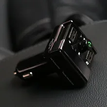 20# Цвет Экран FM передатчик Беспроводной Bluetooth Handsfree Car комплект 360 Вращающийся автомобиль MP3 аудио с выходом 5V 3.1A устройство для автомобиля с двумя портами USB MP3