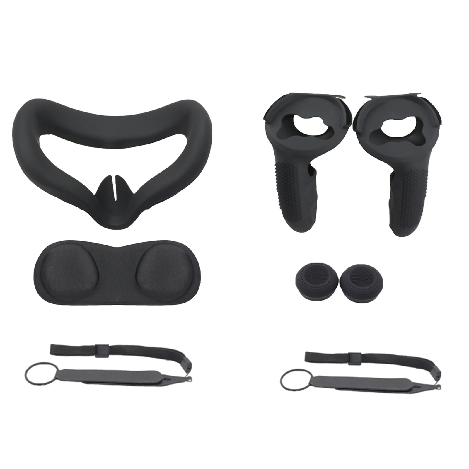 VR Accessorie Set Protective Cover For Oculus Quest 2 VR Touch Controller With Knuckle Strap Handle Grip For Oculus Quest2 