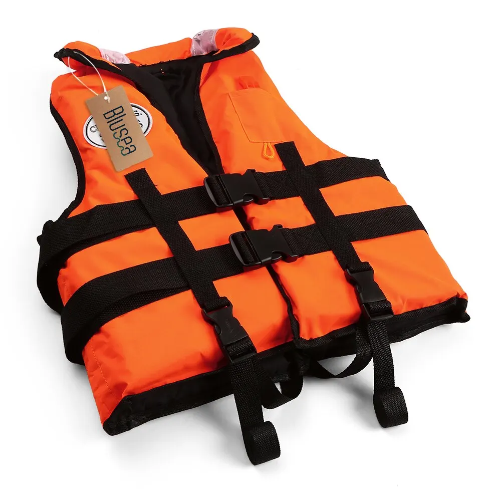 Blusea Children Life Jacket Vest Kayaking Boating Swimming Safety Jacket Waistcoat 77lbs Capacity for Kids