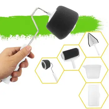 

5pcs Multi-specification Paint Runner Roller Leakage-free Corner Brushes Set Wall DIY Decorative Painting Application