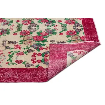 

Handmade Natural Vintage Turkish Area Rug 135x241 Cm-4'5''X7'11''