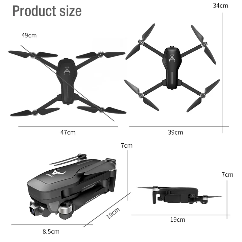 Бесщеточный Радиоуправляемый Дрон с GPS 4K 5G Wi Fi FPV двухосный стабилизатор против