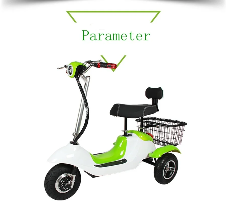Electric Tricycle Bike Three Wheels Electric Scooters 6.5 Inch 48V 500W Portable 3 Wheel Electric Scooter Adults (16)