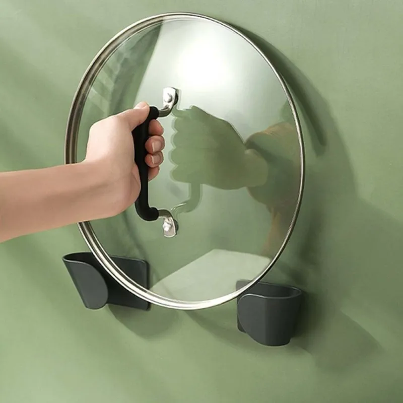 

Adjustable Wall Mounted Pot Lid Holder Multi-function Cutting Board Pan Cover Sponge Holder Kitchen Cooker Stand Kitchen Tools