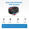 ANNKE 4PCS A Lot 30M 100 Feet BNC Video Power Cable For CCTV AHD Camera DVR Security System Black Surveillance Accessories 6