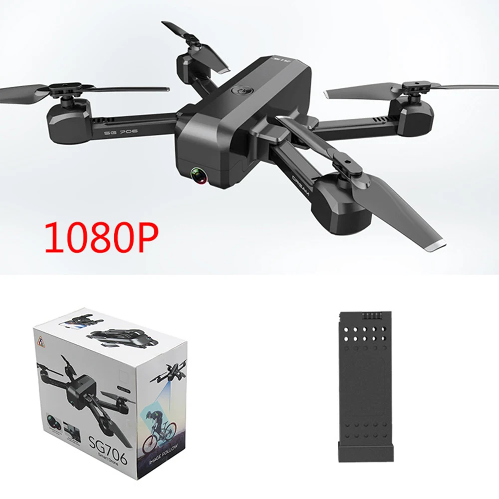 Sale Price of  SG706 RC Drone with 50x Zoom WiFi FPV 4K/1080P Dual Camera Optical Flow RC Quadcopter Foldable Prof