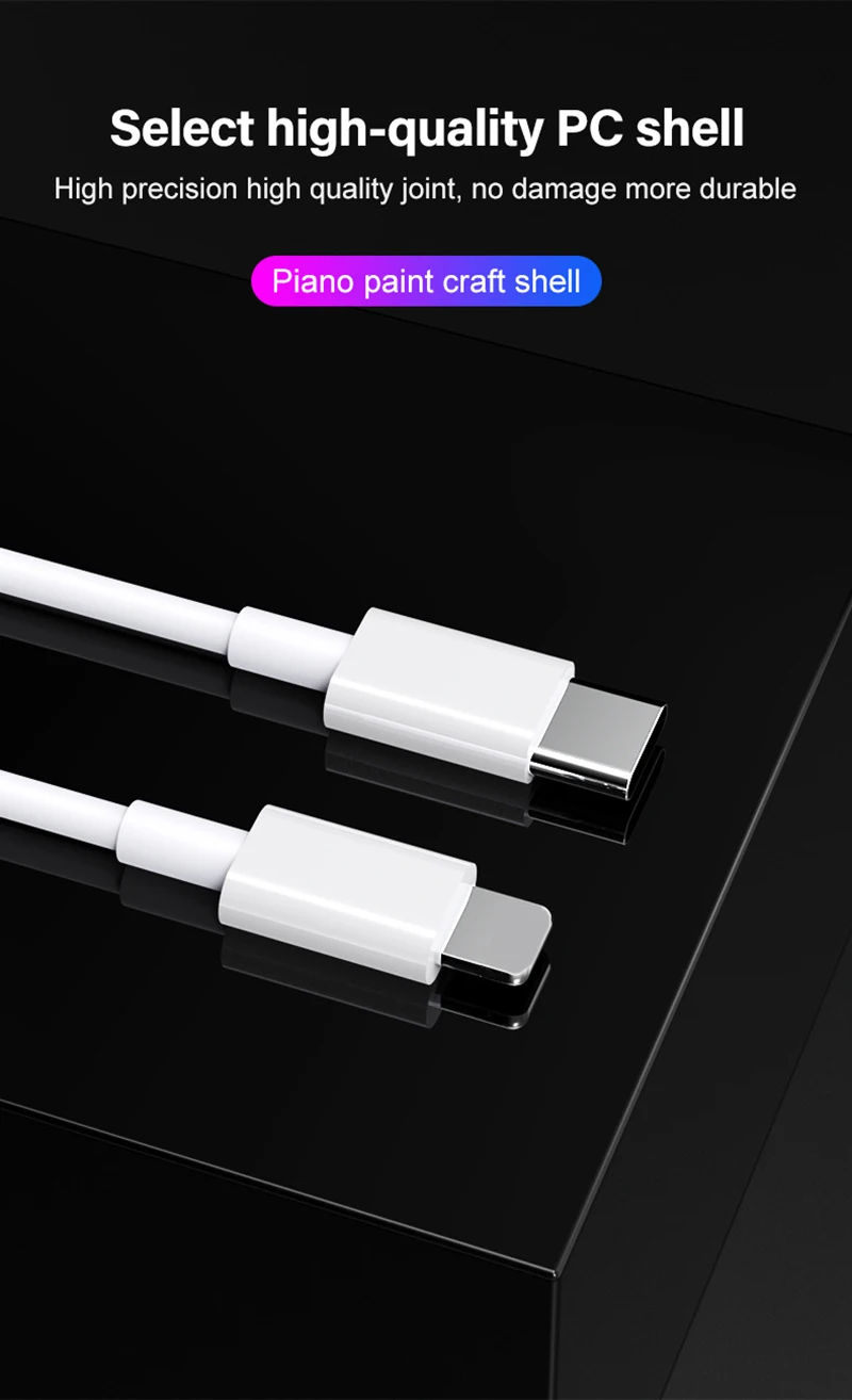 VOXLINK usb type-C кабель 18 Вт USB-C для iPhone зарядное устройство кабель type-C для iPhone x xs xr 8 Xiaomi mi8 samsung s8 s9 huawei