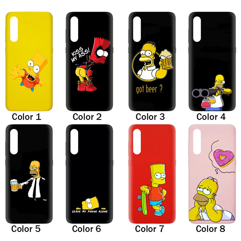 Homer J. Simpson чехол для Xiaomi Mi 9 8 Pro SE Lite 6 5 5S 5C Plus A1 A2 силиконовый чехол для телефона мягкий ТПУ чехол для задней панели Барт Симпсон