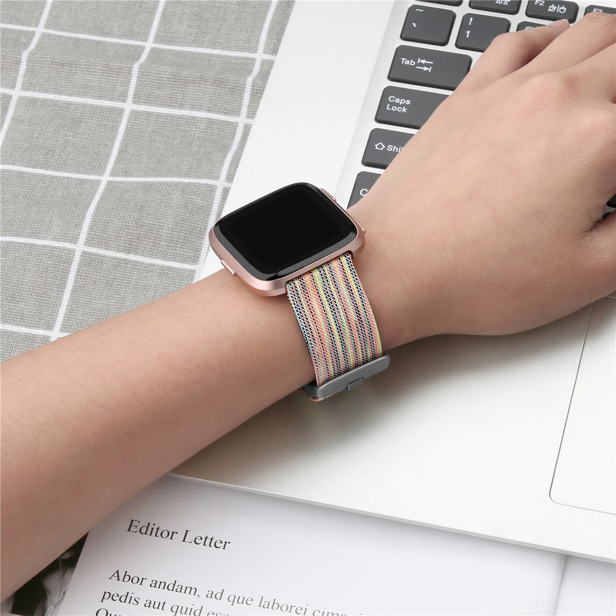 Ремешок для Fitbit Верса 2 Холщовый дышащий сменный Браслет Versa Lite 64001|Ремешки часов| |