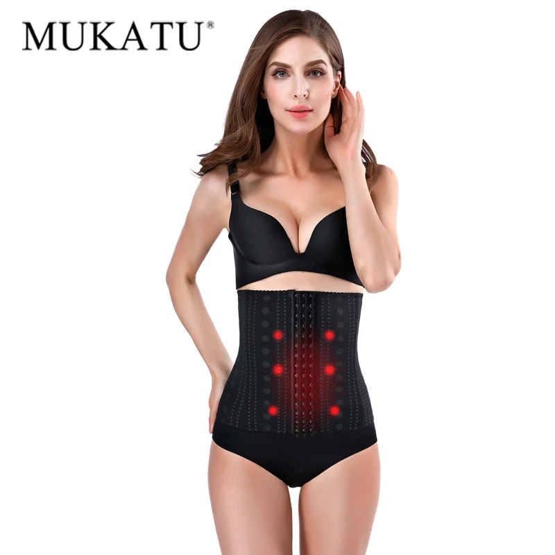 

Womens Slimming Body Shaper Adjustable 3 Rows Hooks Waist Trainer Negative Ion Belly control Trainer Breathable Plus Size Belt