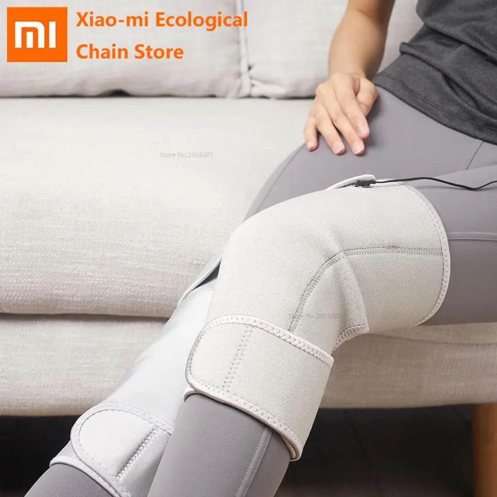 Новые Xiaomi электрические наколенники из углеродного волокна с подогревом USB артрит обезболивающий фиксатор Электрический массажер подарок для родителей