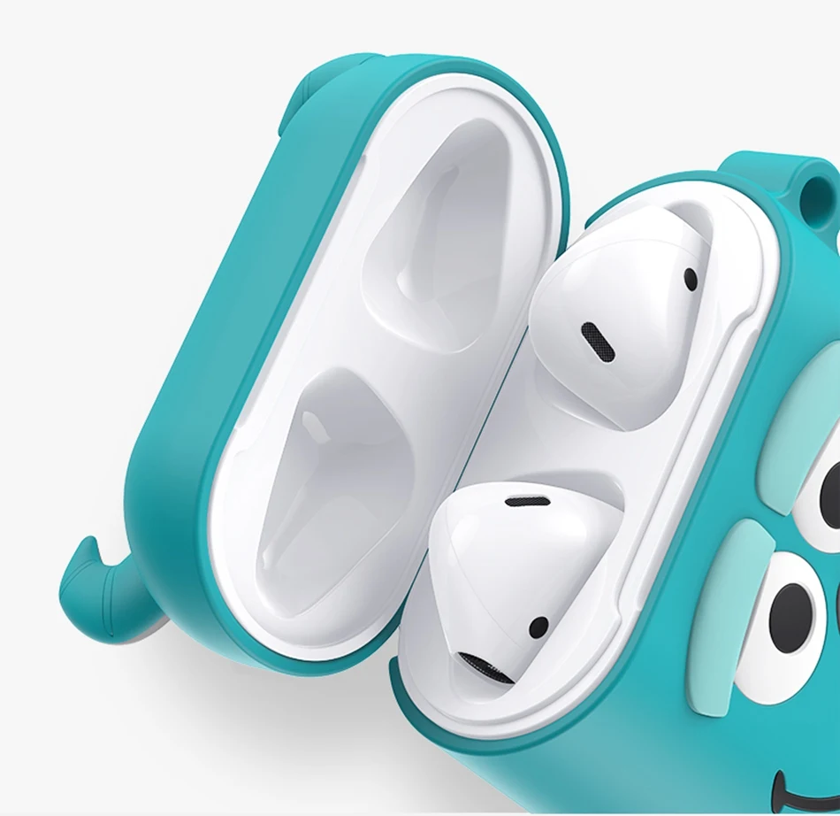 Мультяшный наушник чехол для AirPods силиконовый милый ins чехол для камеры для Apple Air Pods милые наушники с сердцем аксессуары ремешок