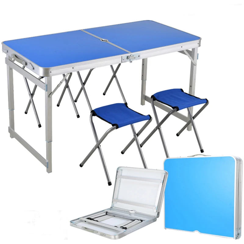 Outdoor Folding Table Chair Height adjustable Camping Aluminium Alloy Picnic Table Waterproof Durable Folding Table Desk For
