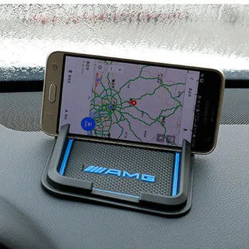 

HOT 1 pcs Car Non-slip Mat Sticker For Phone rubber pad For Mercedes Benz AMG GLC GLE E CLA GLA W205 W211 W213 Car Accessories