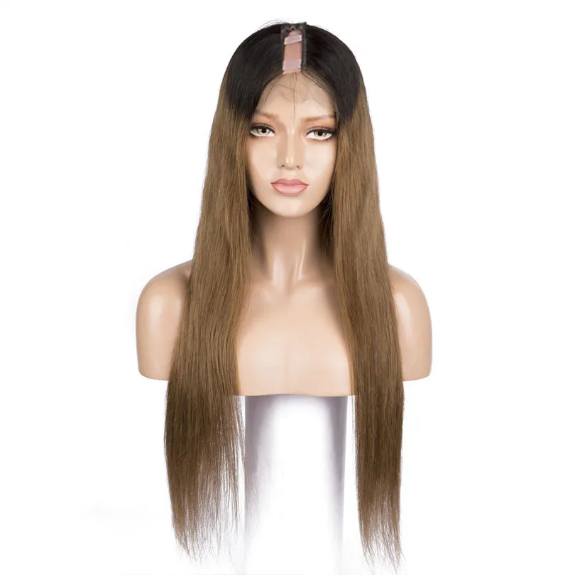 PAFF бразильские 1B 27 цветов шелковистые прямые U часть человеческих волос парик с Омбре Remy человеческих волос u-образный Средний Par 1*3