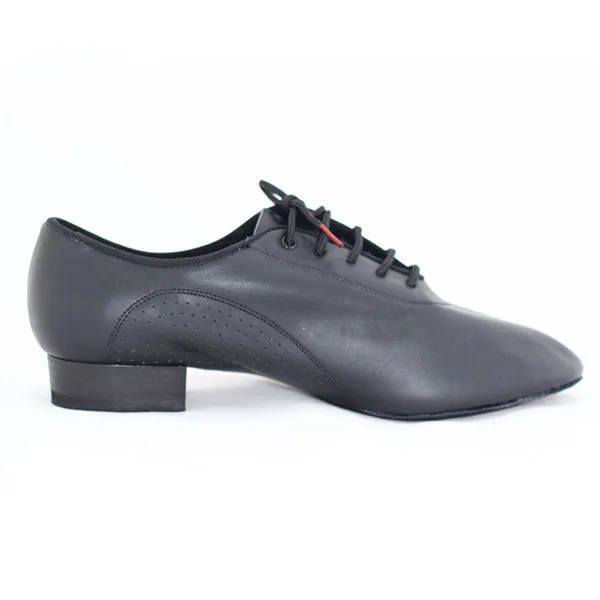 Мужские стандартные танцевальные туфли BD 309, танцевальные туфли для бальных танцев, современные черные туфли из мягкой кожи с раздельной подошвой - Цвет: Black Cow Leaher