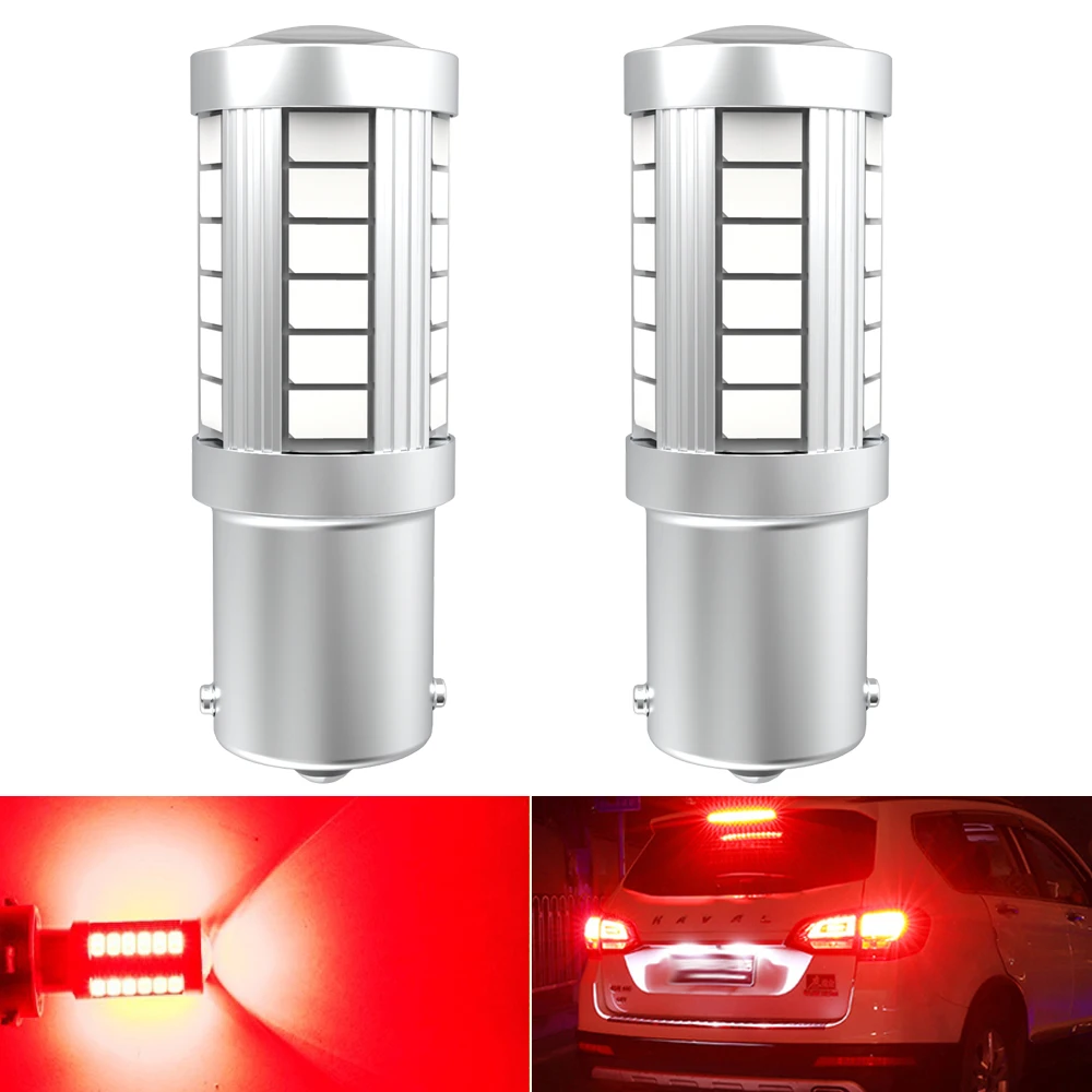 2 шт. 1156 P21W BA15S 1157 3157 7443 Автомобильный светодиодный резервный лампа фонарь заднего