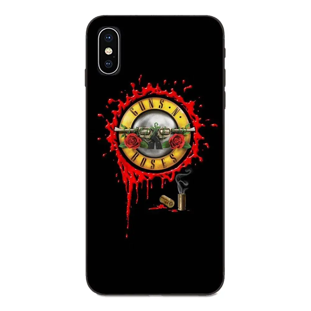 Чехол Пистолеты N Roses резиновый для сотового чехол телефона Galaxy A8 A9 звезды