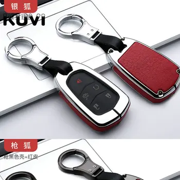 

Leather key case cover Key case shell holder For Cadillac Escalade CTS XTS ATS ATS-L XLS SRX 2015 4/5/6 Button 28T CTS-V XT5 CT6
