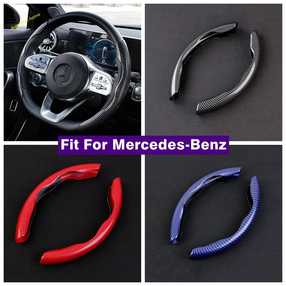 

Steering Wheel Handle Decoration Cover Trim Fit For Benz A B C Class GLA CLA GLB GLC 2019 - 2023 Interior Accessories