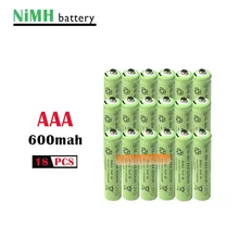 18psc/лот 1,2 v 600mah AAA игрушка с дистанционным управлением перезаряжаемая ni-mh аккумуляторная батарея AAA 1,2 V 600mAH