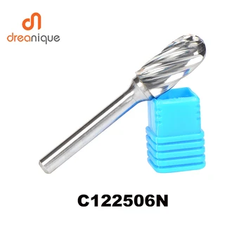 

2pcs/lot C122506N cylinder with radius end 12*25mm carbide rotary burr file cutter grinding and abrasive tools milling bits