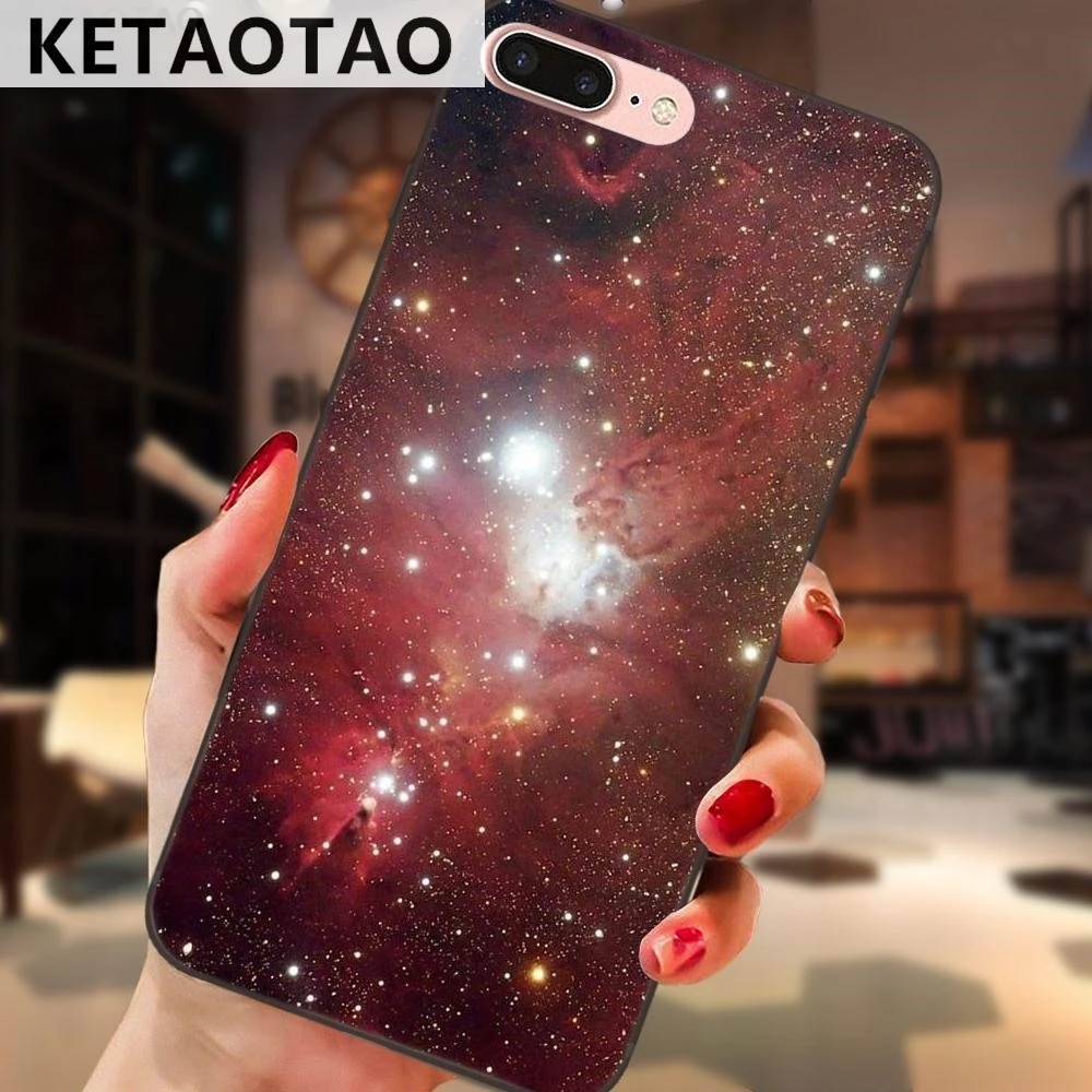 Синий Чехол KETAOTAO Nebula Universe для samsung galaxy S4 S5 S6 S7 S8 S9 S10 edge Note из мягкого ТПУ резины и силикона - Цвет: Синий