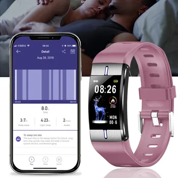 

20# Smart Horloge Mannen Armband Real-time Monitor Hartslag & Slapen Beste Paar Fitness Tracker Roze Fit Vrouwen Smart Watch