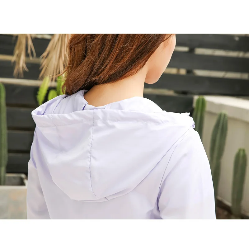 

2019 Summer New Style Coat Women's Short Lightweight Breathable Outdoor Beachwear Sun Shirt Large Size Quick-Dry Coat