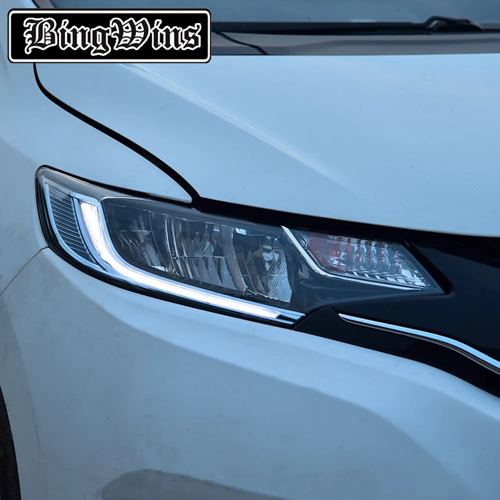 BeingWins Автомобиль Стайлинг для Honda Fit- фары в сборе переоборудование RS GK5 светодиодные фары в сборе