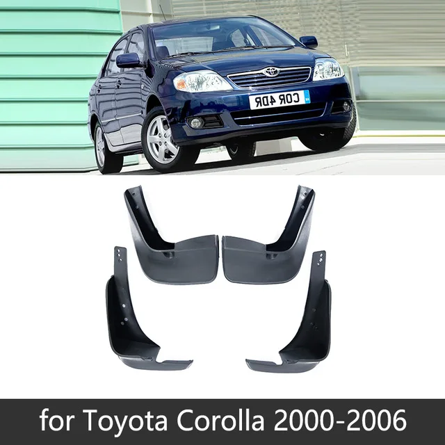 Для Toyota Corolla Altis E90 E100 E120 E130 E140 E170 1988~ Автомобильные Брызговики передние задние брызговики крыло брызговики - Название цвета: E120 E130 2000-2006