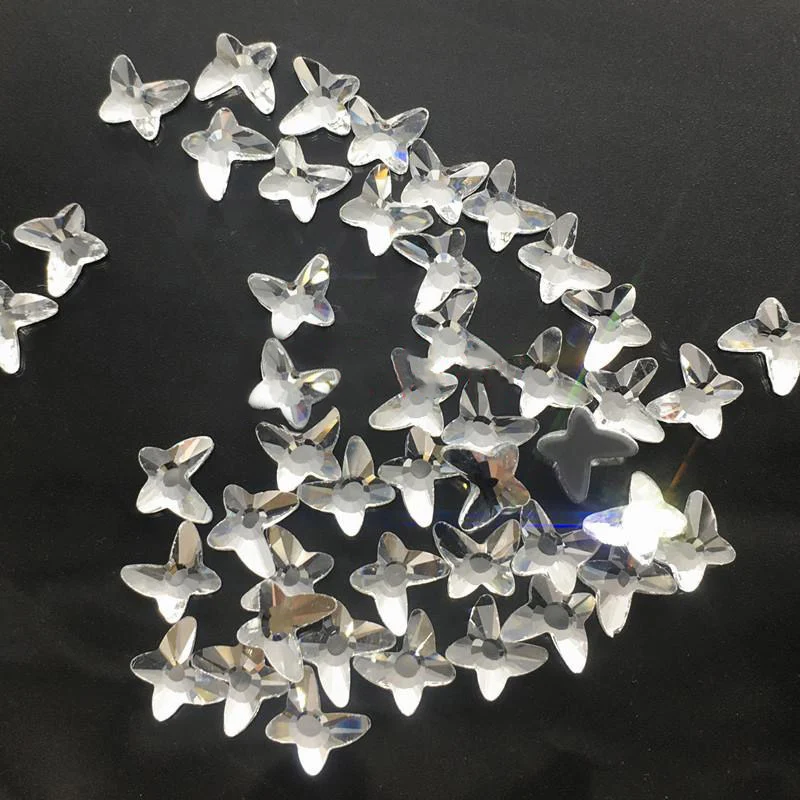 Crystal clear 8mm Специальные Хрустальные стеклянные стразы с плоской обратной стороной с горячей фиксацией термоклеевые Стразы для украшения обуви сумка свадебное платье 25 шт - Цвет: Crystal clear 8mm