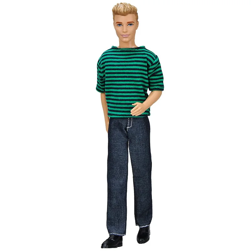 only doll clothes F Модный детский подарок в американском стиле для девочек, кукла для мальчика, аксессуары, комплект повседневной одежды, партия одежды для куклы, парень Барби, 1/6 Кен - Цвет: only doll clothes F