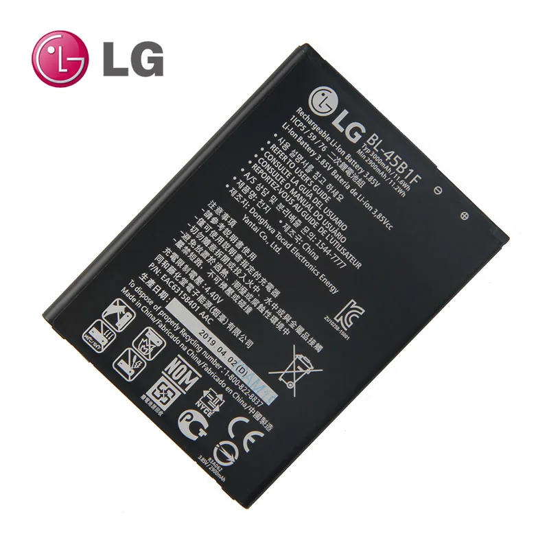 LG BL-45B1F Батарея для LG V10 H968 H961 BAK-110 F600 BL 45B1F H901 H900 3000 мА-ч