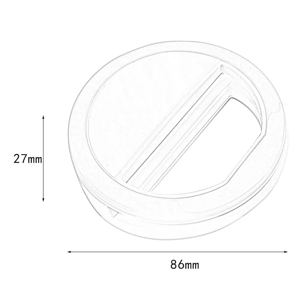 Smart Phone Fill Light Rechargeable Clip-On Design Luminous Lamp LED Flash Light Phone Ring For Iphone For Samsung