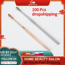 100Pcs Stainless Steel Spiral Ear Pick Spoon Ear Wax Removal Cleaner Ear Tool Multi-function Portable dropshipping wholesale