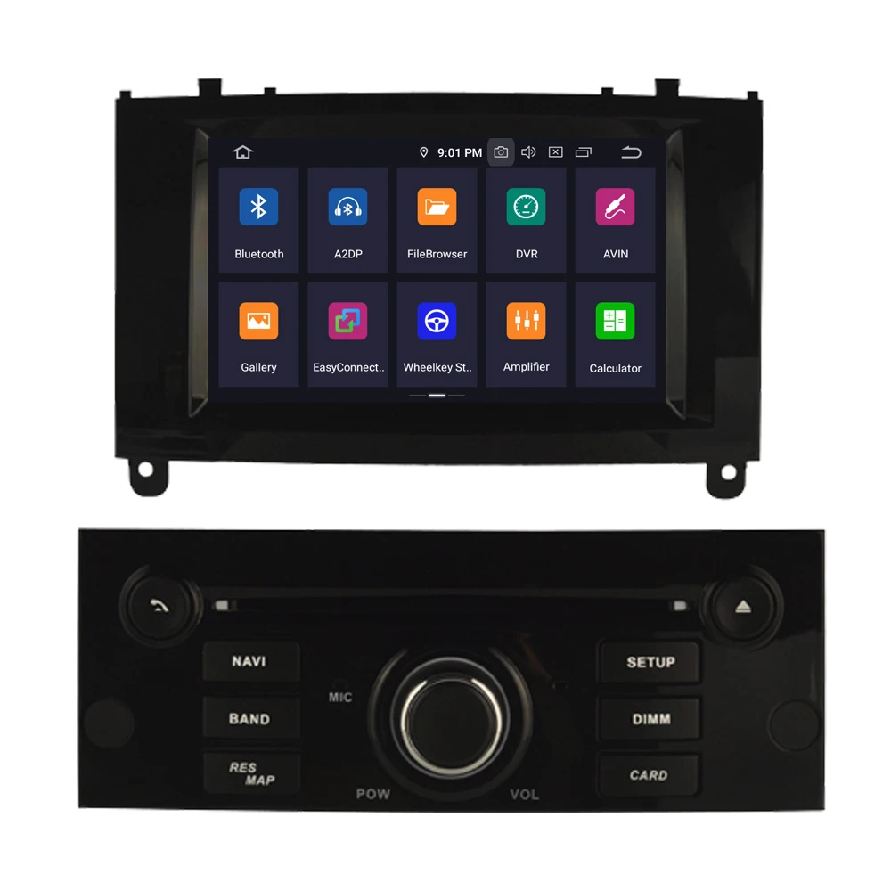 Perfect RoverOne Android 9.0 Car Multimedia Player For Peugeot 407 2004-2010 Radio Stereo DVD GPS Navigation For Peugeot 407 Head Unit 3